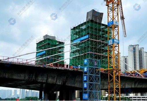 Jingui Road Bridge across Liuyang River in Changsha City in Hunan Province