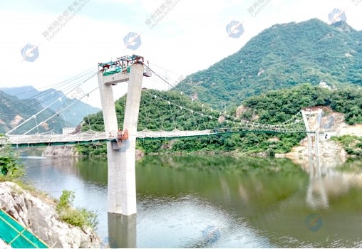 Luotuotou Cable Bridge in Henan Province