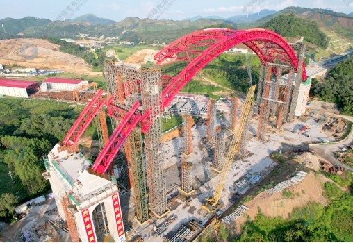 Pinglu Canal Jiuzhou Bridge Overall Lift Project