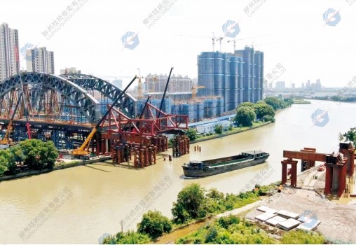 Pushing Construction of Tied Arch Bridge of Nanlin Bridge